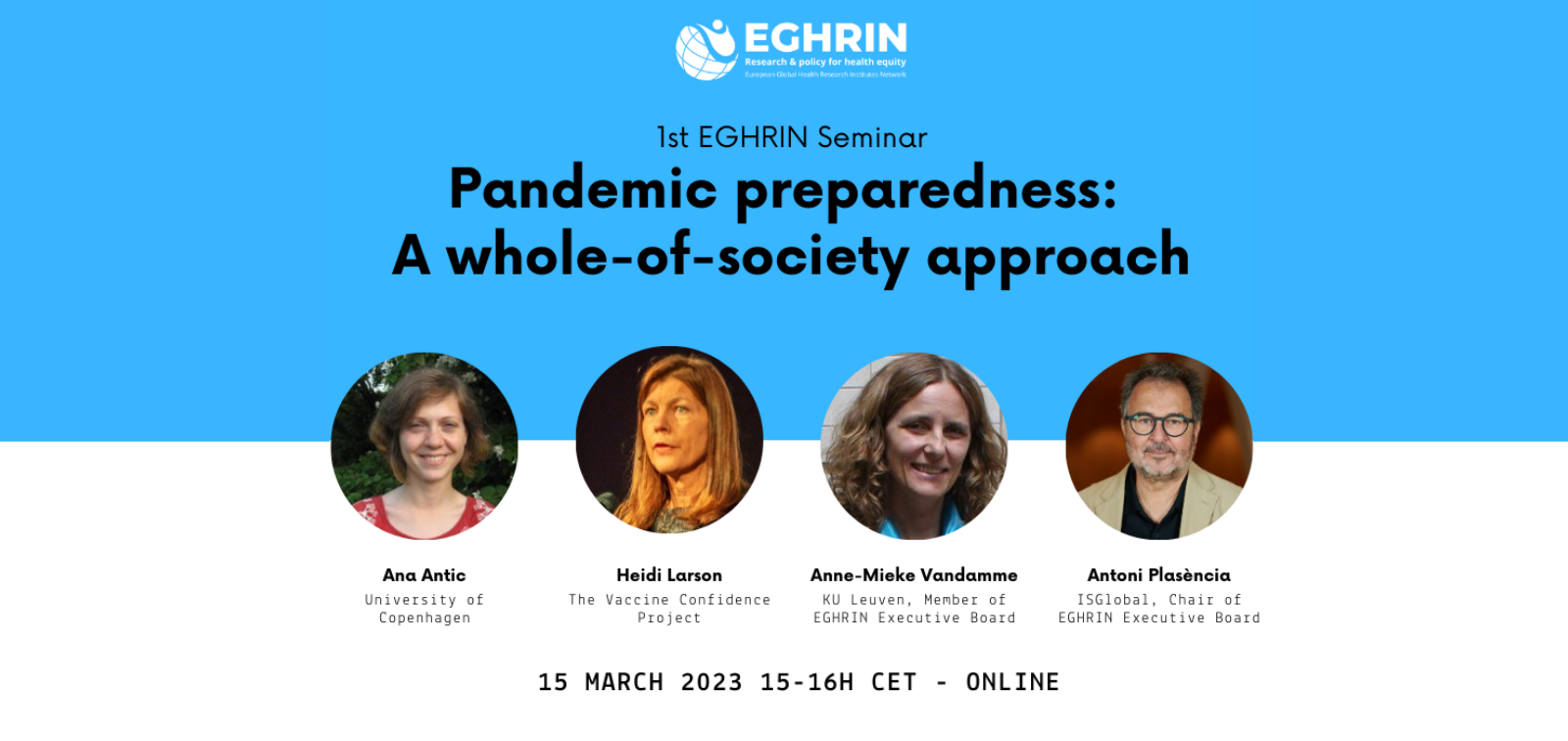 Pandemic preparedness