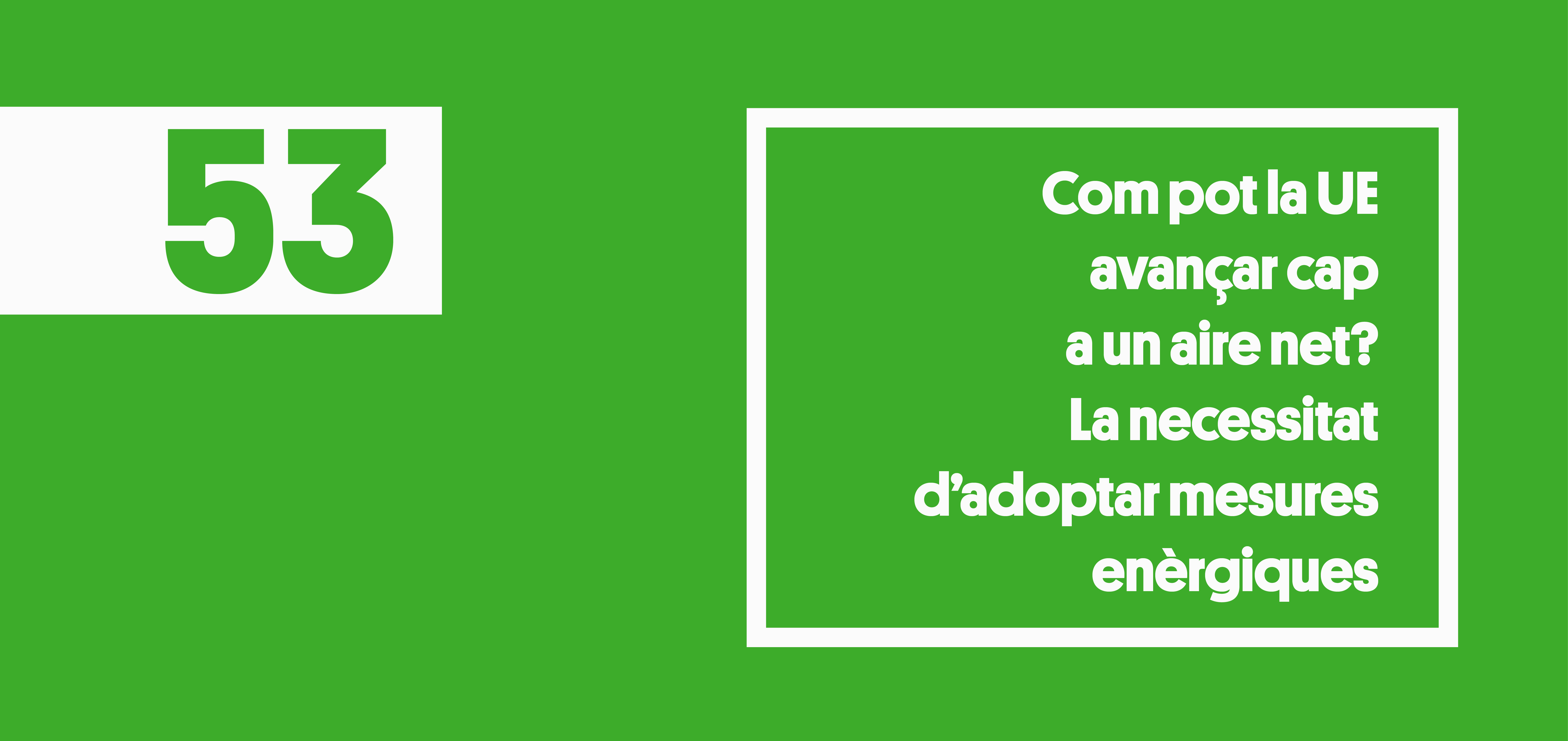 UE aire net mesures directives