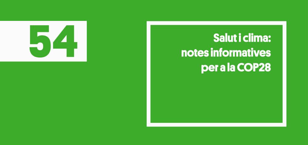 COP28 Clima Salut