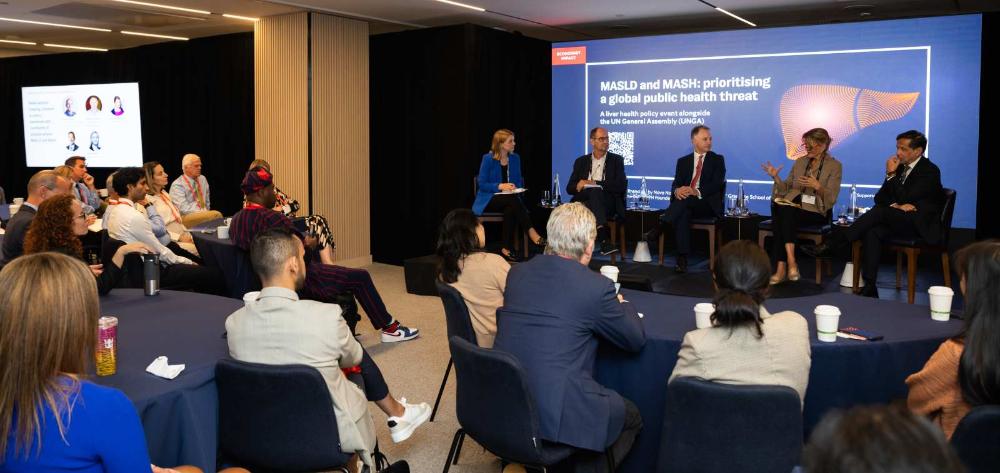 Five speakers engaged in a dialogue during the MASH meeting 2024