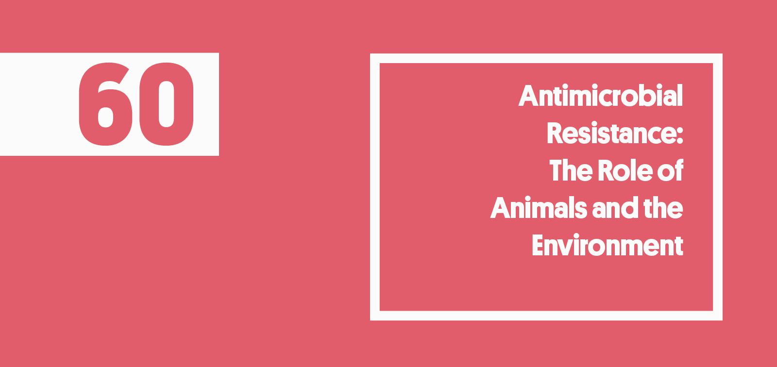 Antimicrobial Resistance: The Role of Animals and the Environment