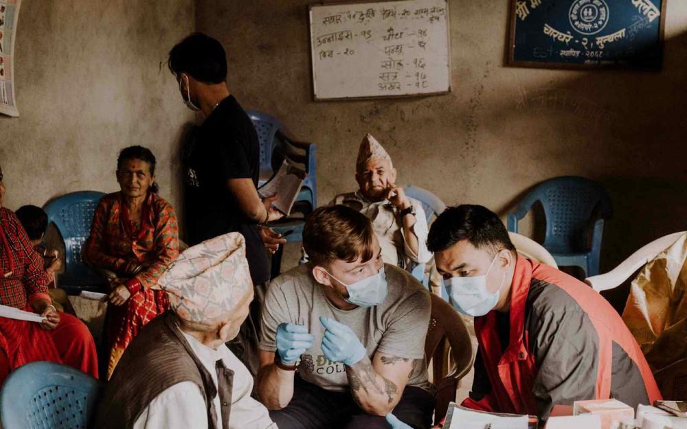 Trabajadores sanitarios en la India durante la pandemia