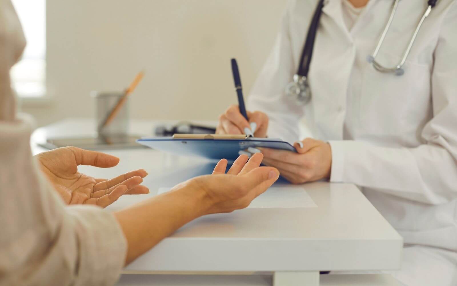 Pacient en una consulta mèdica