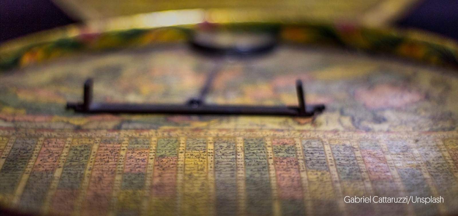 Detalle mapa mundo antiguo