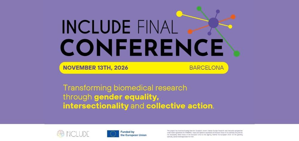 Cartel de la conferencia final del proyecto INCLUDE.