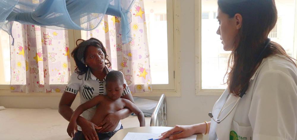 Unidad de desnutrición infantil en la planta de Pediatría del Hospital de Manhiça