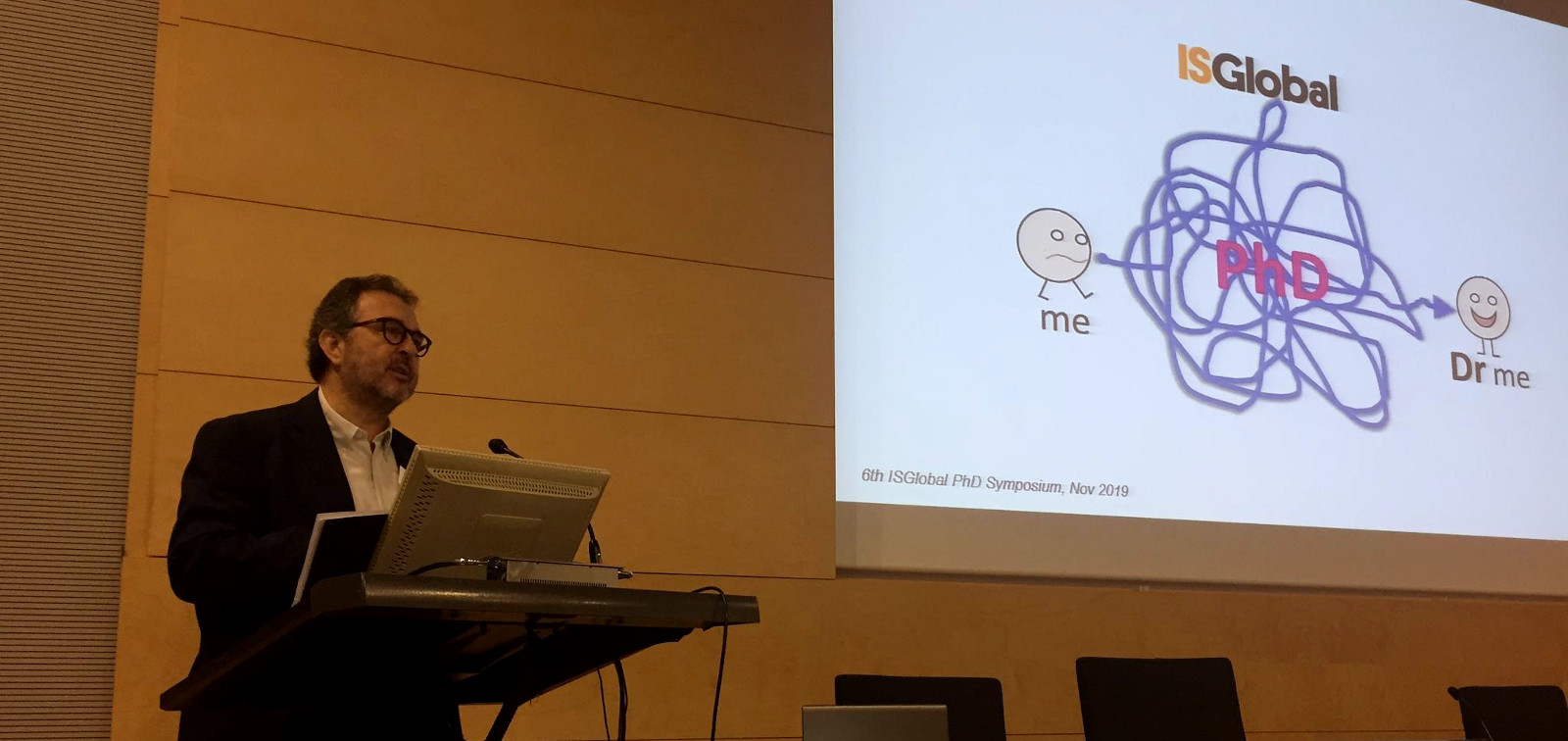 Antoni Plasència at ISGlobal's PhD Symposium 2019