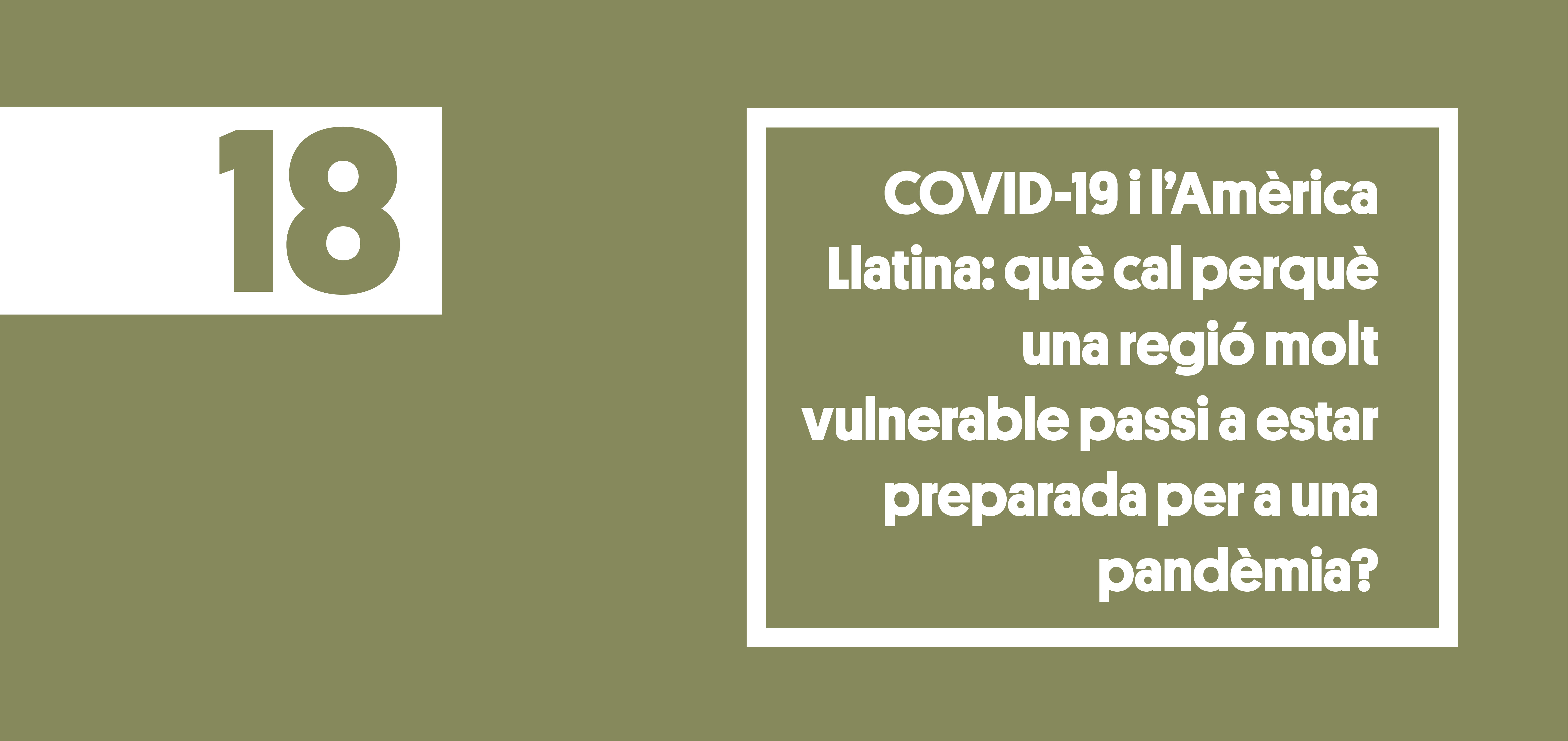 COVID19 y America Latina