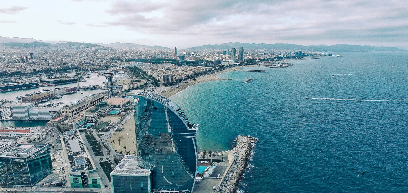 Aerial view of Barcelona by Benjamin Gremler on Unsplash