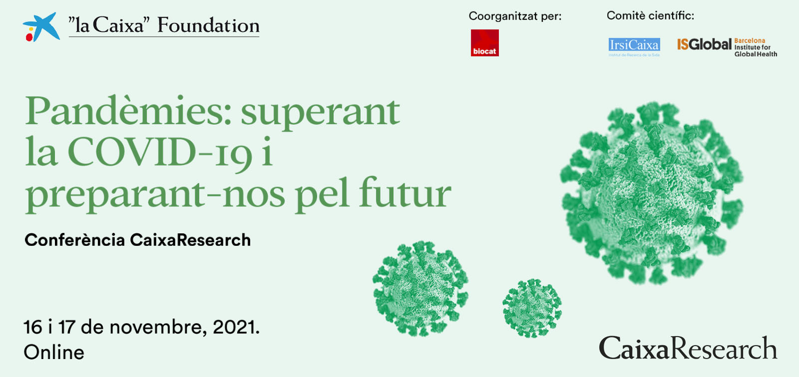 Conferència CaixaResearch - Pandèmies