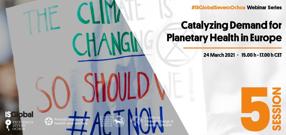 The ISGlobal Severo Ochoa programme offers a webinar series on planetary health