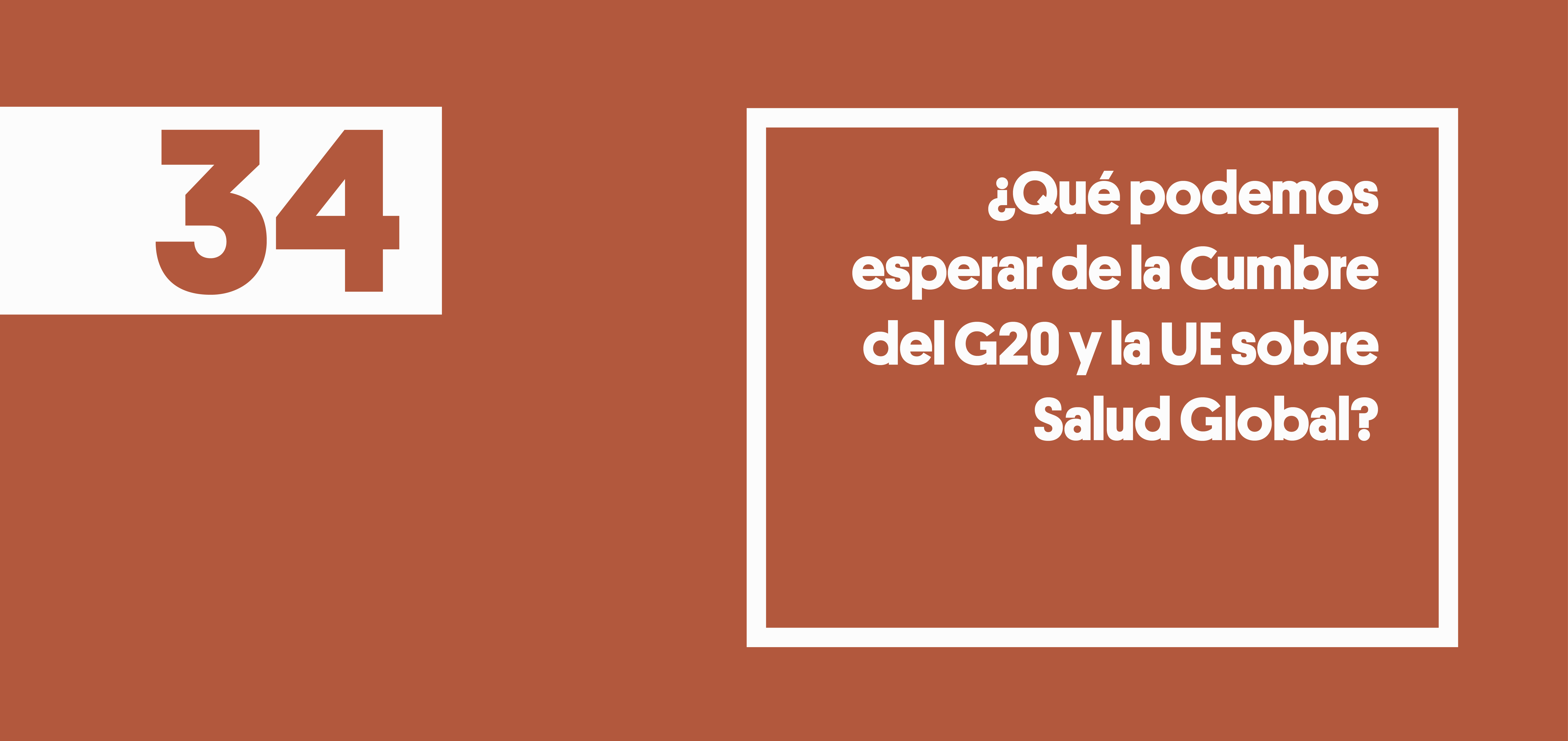 ISGlobal G20 Cumbre Salud Global 2021 COVID