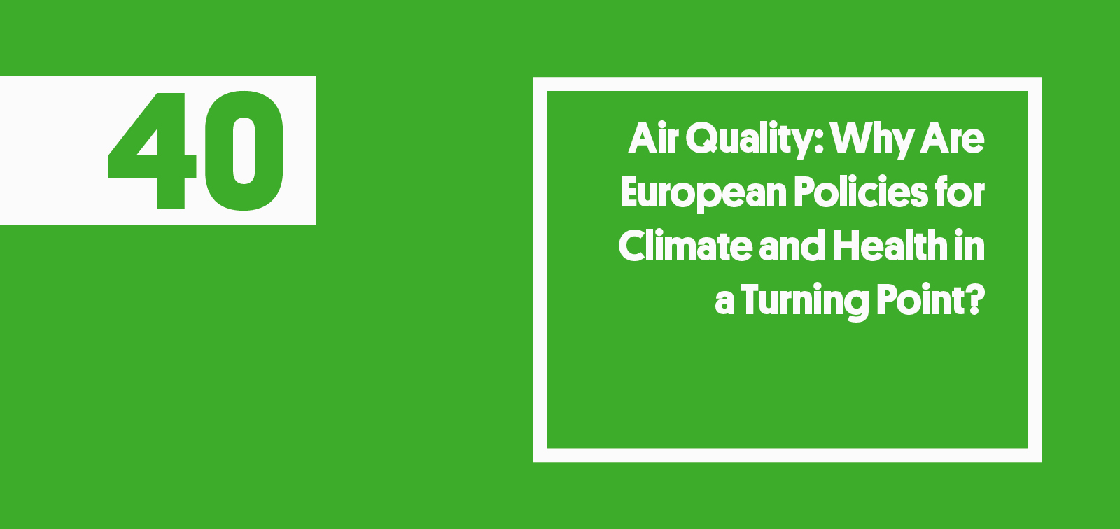 European Policies Climate Health