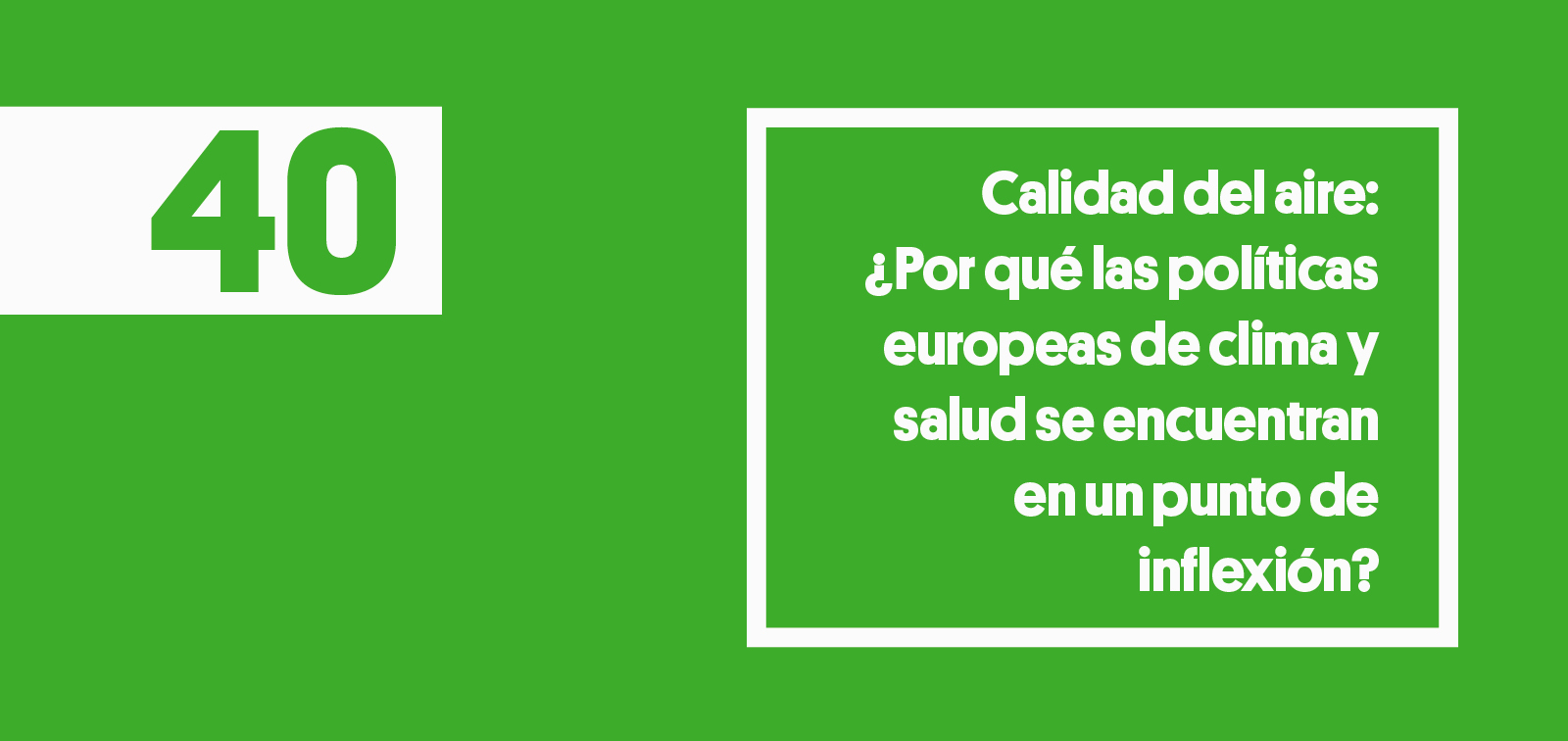 Calidad aire politicas europeas