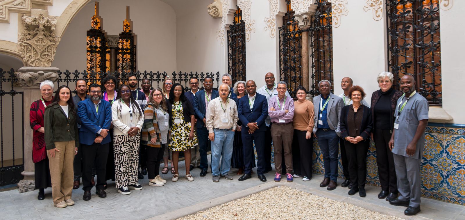 Directivos de la red CHAMPS en el Palau Macaya, Barcelona